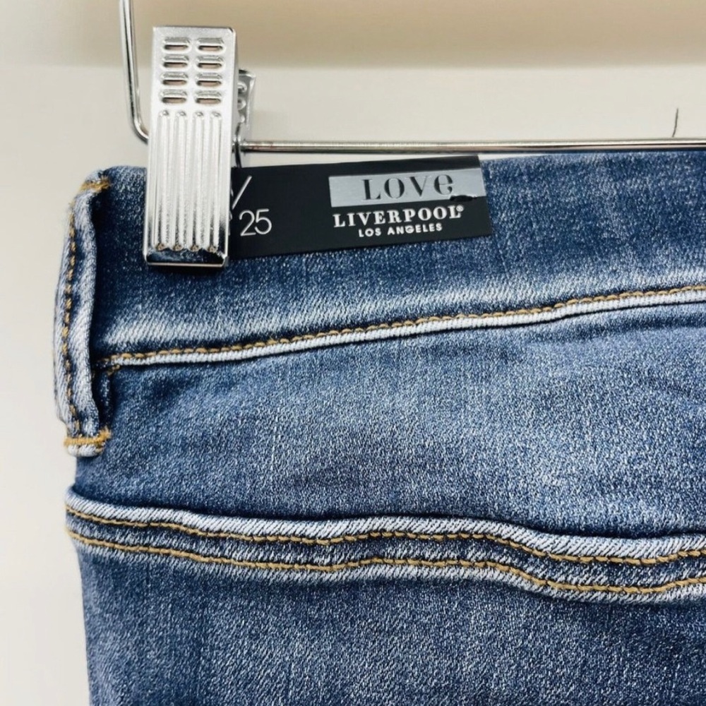 NWT Liverpool Los Angeles Womens Size 0/25 Gia Glider Slim Leg Jeans in Halifax - Picture 7 of 11